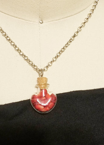 Bleeding hearts necklace