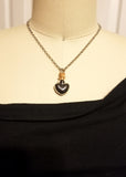 Little black heart necklace