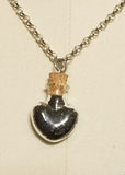 Little black heart necklace