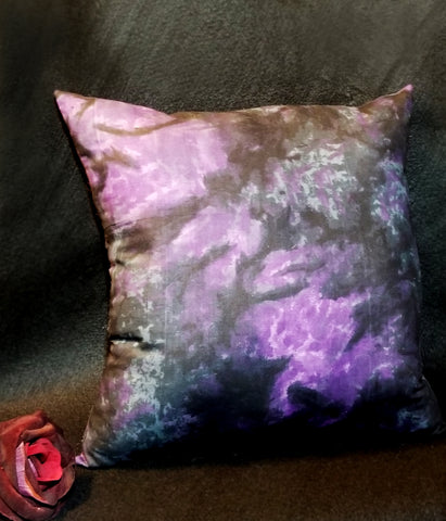 Purple Tie Dye Throw Pillows