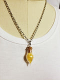 Citrine bulb necklace