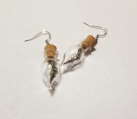 Clockwork bulb earrings!