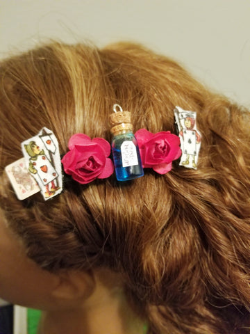 Down The Rabbit Hole Version 2 Barrette Hair Clip