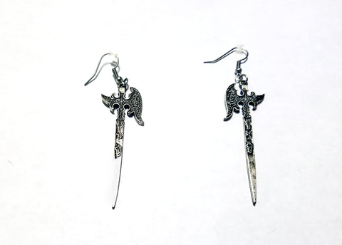 enchanted axe earrings