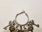 Key ring hoop type earring